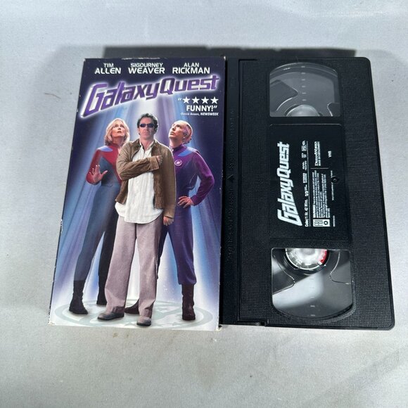 Galaxy Quest VHS Tim Allen Sigourney Weaver Alan Rickman DreamWorks Home - Picture 3 of 3
